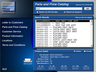 B/E Aerospace Parts Catalog CD